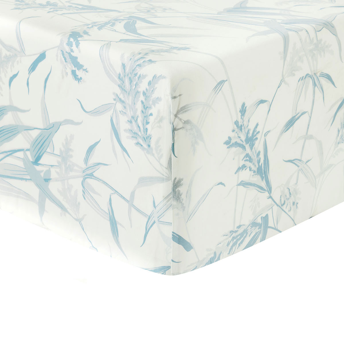 Drap housse Estampe Bleu Anne de Solène