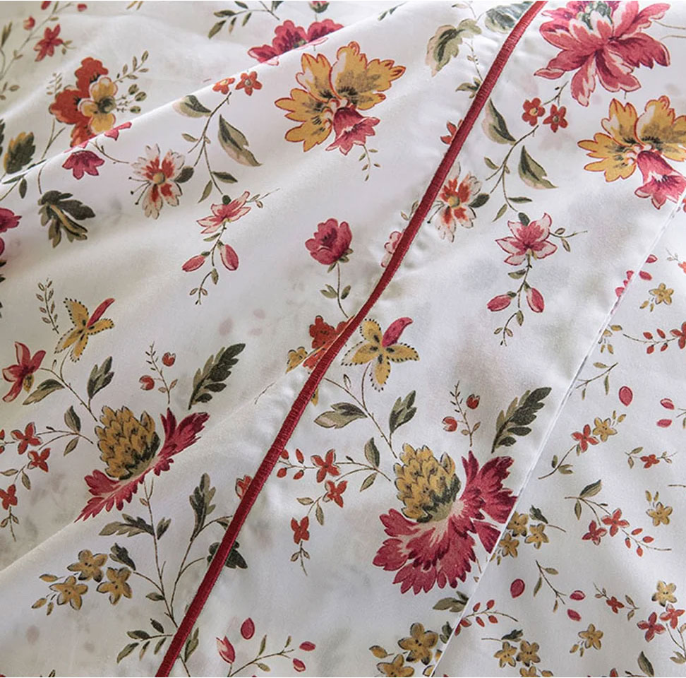 Anne de Solène Drap plat Anna Multi­co­lore 180 240 270 percale