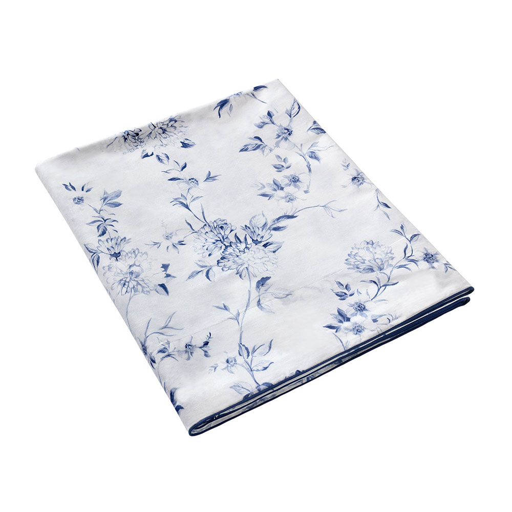 Drap plat Malacca Bleu Anne de Solène