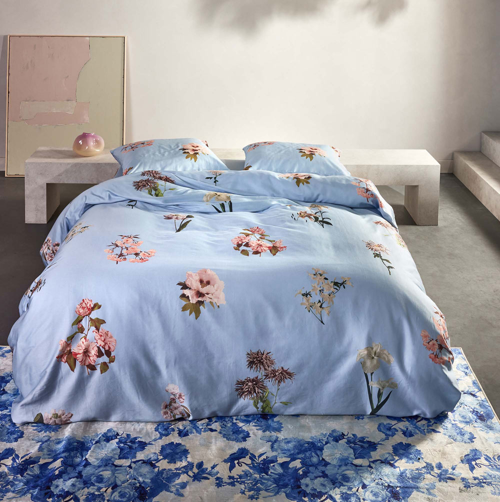 Parure de couette Anne­bella Zen Blue Essenza