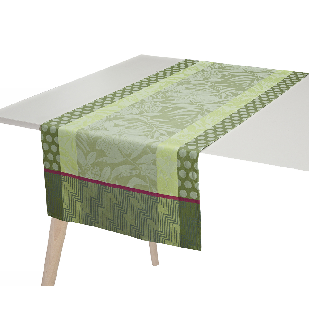 Chemin de table Nature Urbaine Gazon Le Jacquard Français