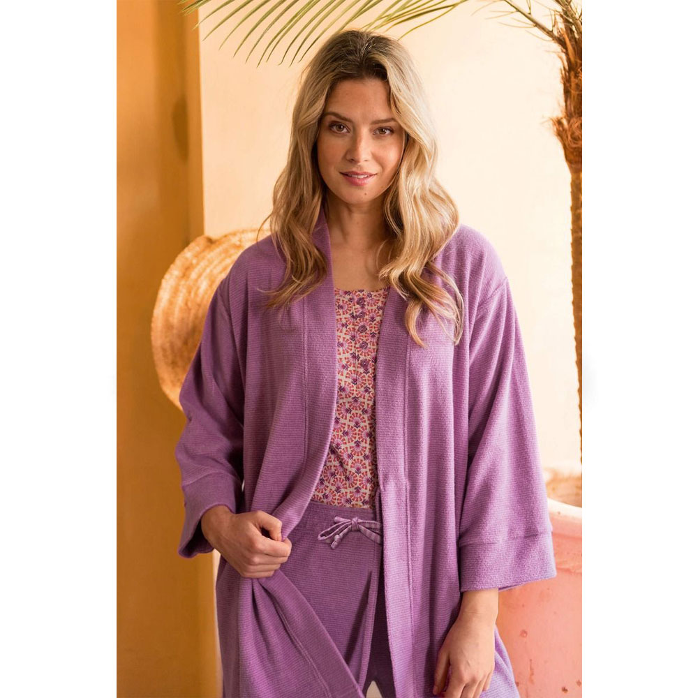 Kimono Little Sumo Stripe Lilas Pip Studio