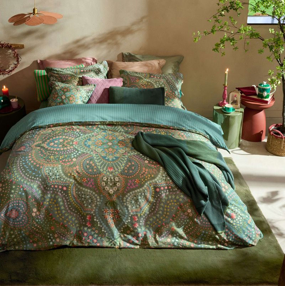 Parure de couette Alfom­bra Green Pip Studio