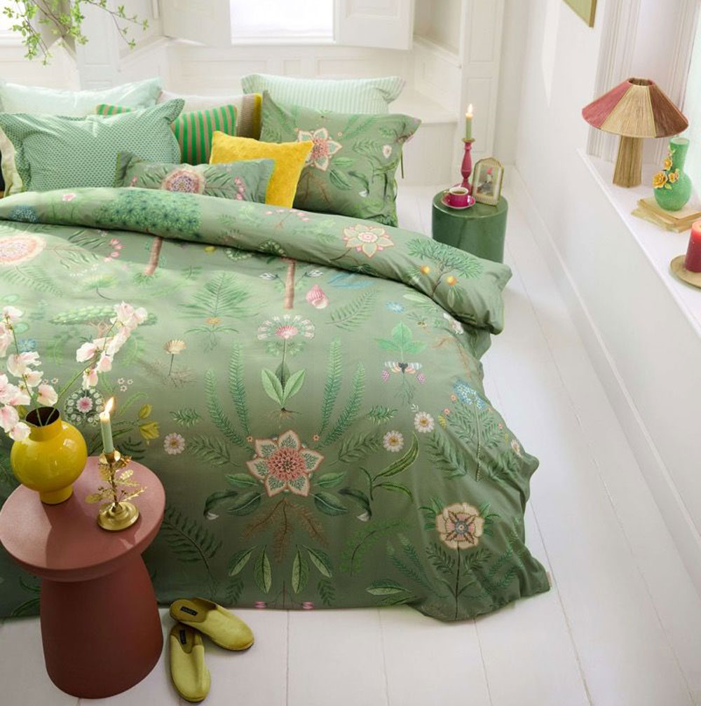 Parure de couette Bambo­leo Green Pip Studio