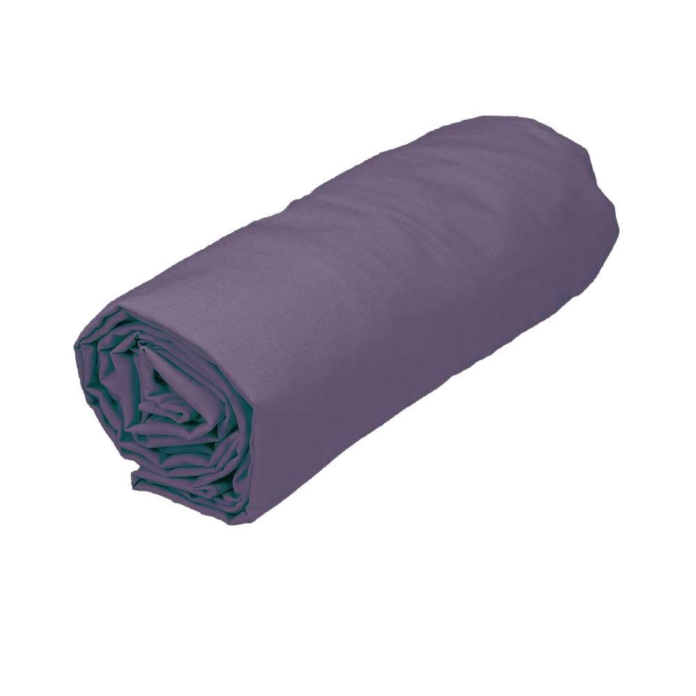 Drap housse Percale Pourpre Sensei