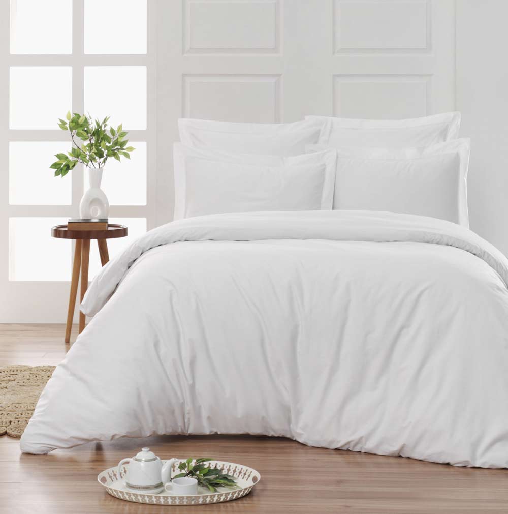 Housse de couette Percale Blanc Sensei