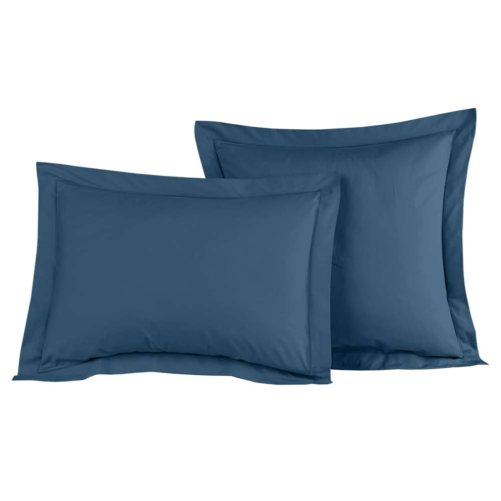 Taies Percale Indigo Sensei