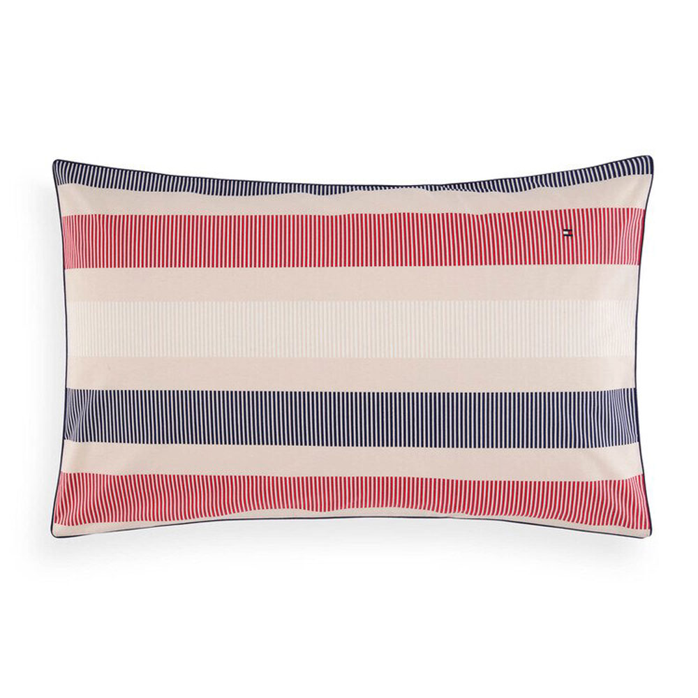 Taies d’oreiller TH Bold Stripe Off-White Tommy Hilfi­ger