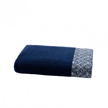 Drap de douche Galante Navy Anne de Solène