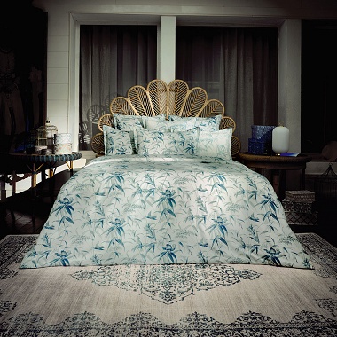 Housse de couette Estampe Bleu Anne de Solène