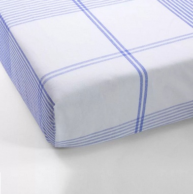 Drap housse Pasto­rale bleu La Maison de Balmy