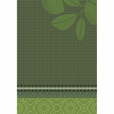 4 Essuie mains sous les citron­niers vert Le Jacquard Français