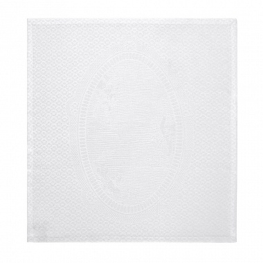 4 serviettes de table Evasion Céleste Blanc Pur Le Jacquard Français