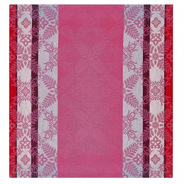 4 serviettes de table Mumbai Fuch­sia Le Jacquard Français