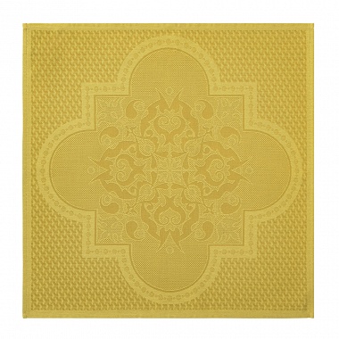 4 serviettes de table Palais Véni­tien Ocre Le Jacquard Français