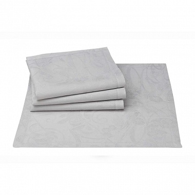 4 Serviettes de table Tivoli Perle Le Jacquard Français