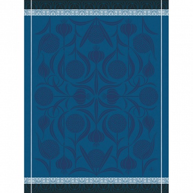 4 Torchons Ail Bleu Le Jacquard Français