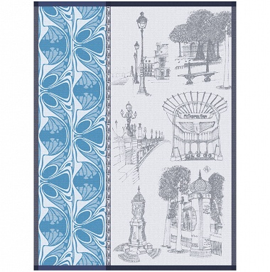 4 Torchons Carnet de Paris Seine Le Jacquard Français