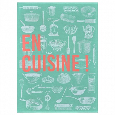 4 Torchons En Cuisine Mint Le Jacquard Français