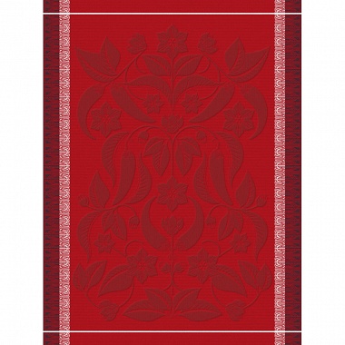 4 Torchons Piments Rouge Le Jacquard Français