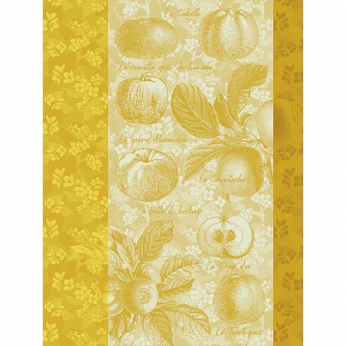 4 Torchons Pommes à Croquer Golden Le Jacquard Français