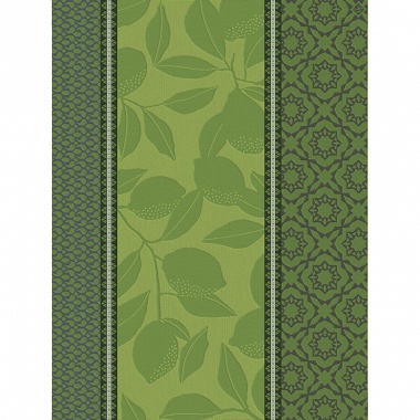 4 Torchons Sous Les Citron­niers Vert Le Jacquard Français