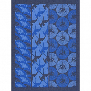 4 Torchons Yukata Indigo Le Jacquard Français