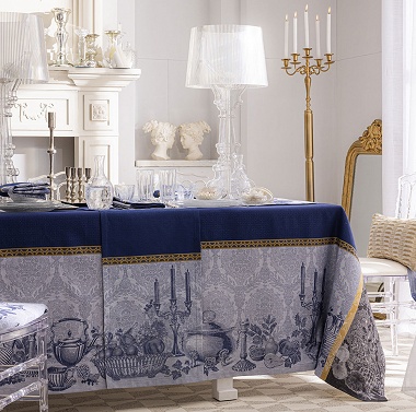 Nappes Jacquard Festin Cris­tal Le Jacquard Français