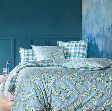 Housse de couette Lily Bleu Scion Living