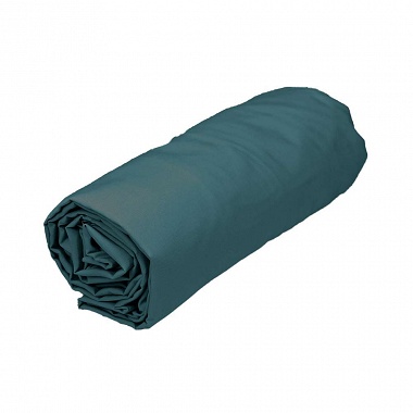 Drap housse Percale Pétrole Sensei