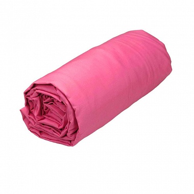 Drap housse Percale Rose Indien Sensei