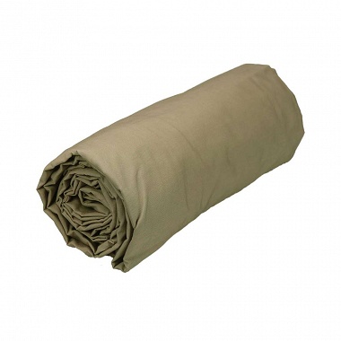 Drap housse Percale Taupe Sensei