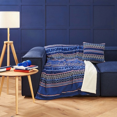 Plaid Wintery Blue Tommy Hilfi­ger