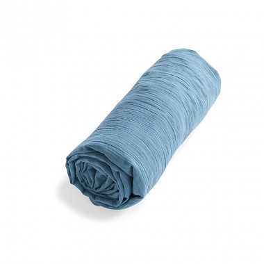 Drap housse Gaze Bleu Tradi­tion des Vosges