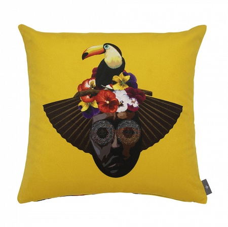 Cous­sin Toucan Jaune 47×47 cm Art de Lys