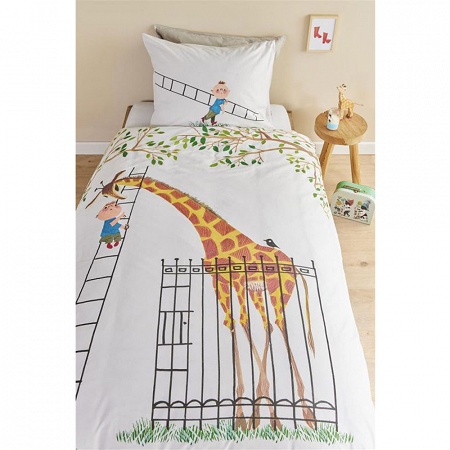 Parure de couette Girafe Multi 140×200 cm + 1 60×70 cm Beddin­ghouse Fiep