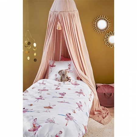 Parure de couette SwanLake Pink 140×200 cm + 1 60×70 cm Beddin­ghouse kids