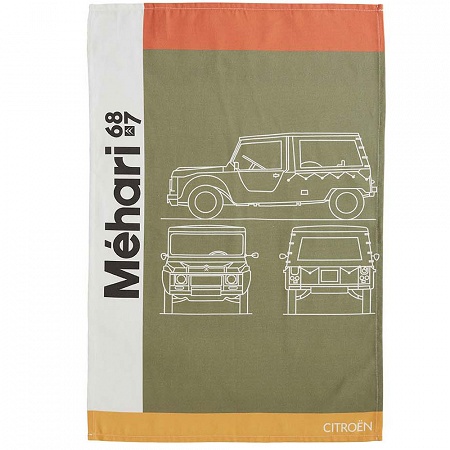 6 Torchons Citroën Mehari 50×75 cm Coucke