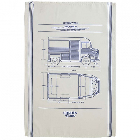 6 Torchons Citroën Type H 50×75 cm Coucke