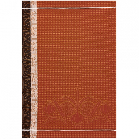 4 Essuie mains Ail Orange 54×38 cm Le Jacquard Français