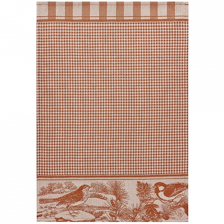 4 Essuie mains Mélo­dies Noisette 54×38 cm Le Jacquard Français