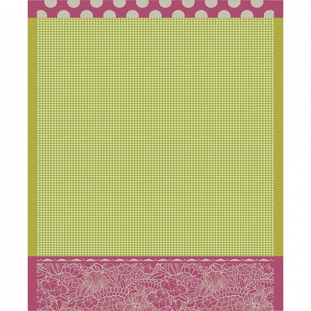 4 Essuie mains Salade d’Eté Avocat 60×80 cm Le Jacquard Français