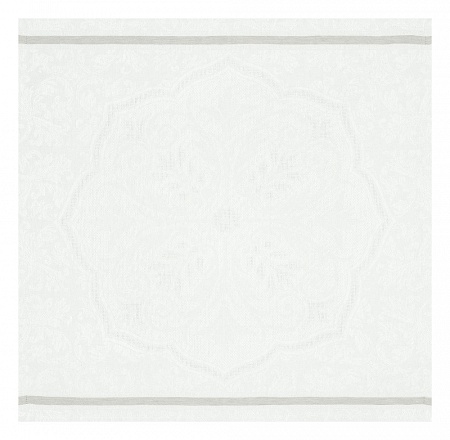 4 serviettes de table Armoi­ries Lys 58×58 cm Le Jacquard Français