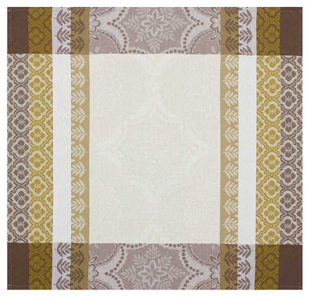 4 serviettes de table bastide amande 58×58 cm Le Jacquard Français