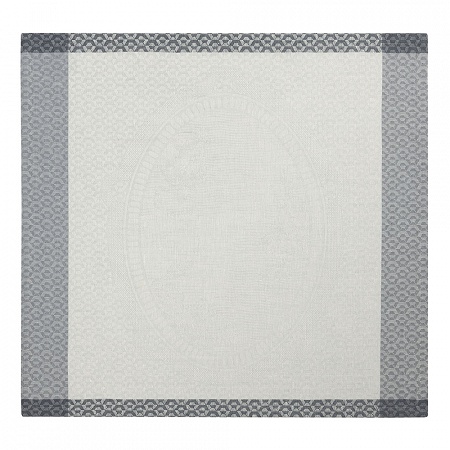 4 serviettes de table Evasion Céleste Carrare 58×58 cm Le Jacquard Français