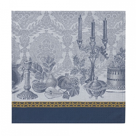 4 Serviettes de table Festin Cris­tal 55×55 cm Le Jacquard Français