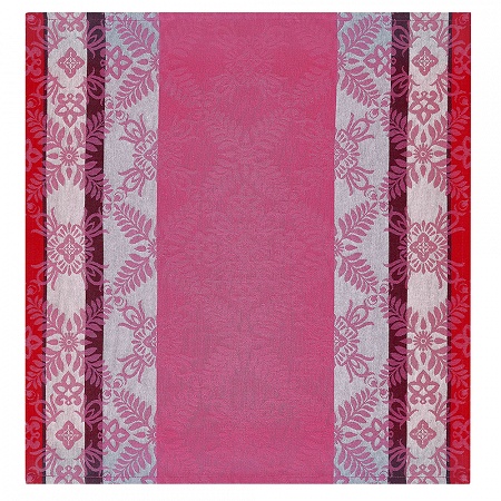 4 serviettes de table Mumbai Fuch­sia 50×50 cm Le Jacquard Français