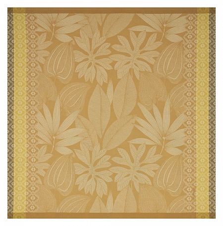 4 serviettes de table Nature Sauvage Panthère 58×58 cm Le Jacquard Français