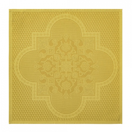 4 serviettes de table Palais Véni­tien Ocre 58×58 cm Le Jacquard Français