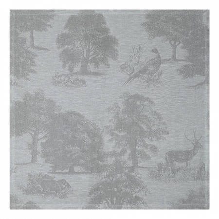 4 serviettes de table Souve­raine Argent 58×58 cm Le Jacquard Français